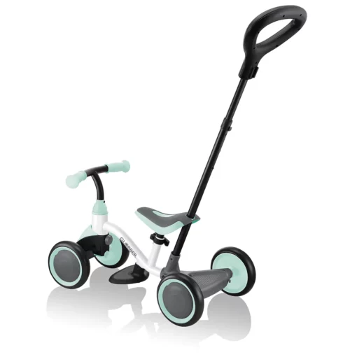 Globber Learning Bike 3-in-1 – weiß-mint, Lernrad, 1-3 Jahre