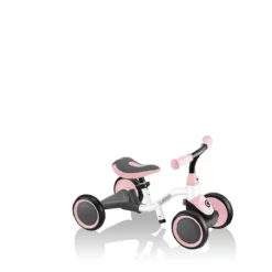 Globber Learning Bike 3-in-1 – weiß-pastellrosa, Lernrad, 1-3 Jahre