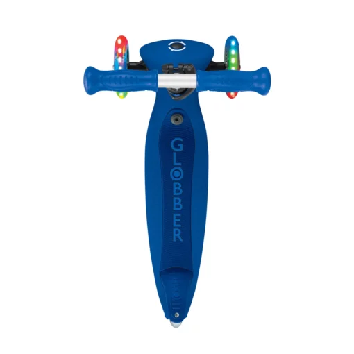 Globber Roller Go-Up Active Lights mit Leuchtrollen – blau-dunkelblau, 15M-3J