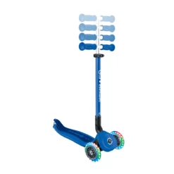 Globber Roller Go-Up Active Lights mit Leuchtrollen – blau-dunkelblau, 15M-3J