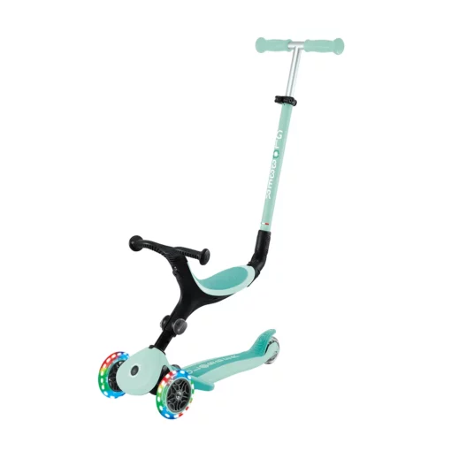 Globber Roller Go-Up Active Lights mit Leuchtrollen – dark mint, 15M-3J