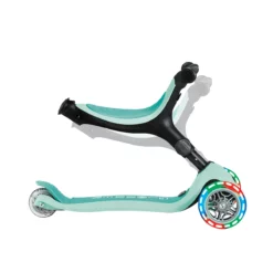 Globber Roller Go-Up Active Lights mit Leuchtrollen – dark mint, 15M-3J