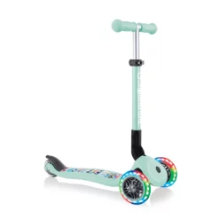 Globber Roller Junior Foldable Fantasy Lights mit Leuchtrollen – Mint, 2-6 Jahre