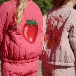 Konges Sløjd Bomberjacke Juno „Paillette / Raspberry Wine“