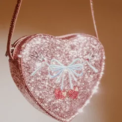 Konges Sløjd Herz-Pailettentasche für Kinder „Tut / Valentine Sirocco“