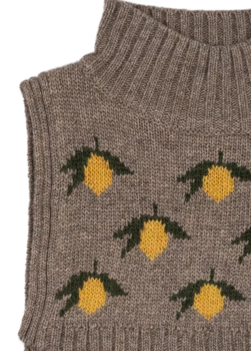 Konges Sløjd Strick-Halswärmer Belou „Lemon“