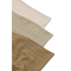 Liewood Lewis Mulltuch „Sandy mix“, Musselin, 3er-Set, 65x65cm