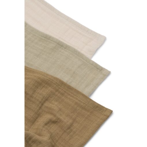 Liewood Lewis Mulltuch „Sandy mix“, Musselin, 3er-Set, 65x65cm