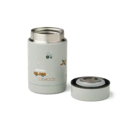 Liewood Nadja Thermobehälter „Vehicles / Dove blue mix“, 250ml