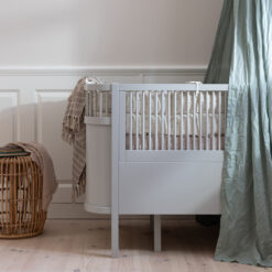 Sebra Bett „Stone grey“, Babybett & Juniorbett, FSC™ Mix