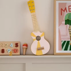Kids Concept Spielzeuggitarre gelb weiß