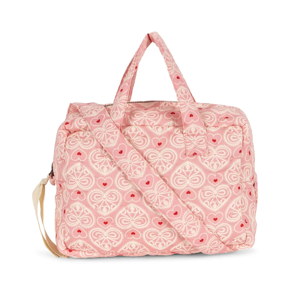 DELISTED Konges Sløjd Puppen Wickeltasche „Lacy Pink“
