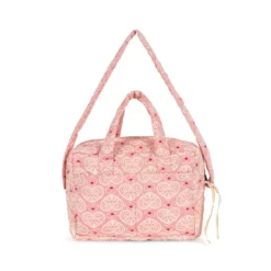 Konges Sløjd Puppen Wickeltasche „Lacy Pink“
