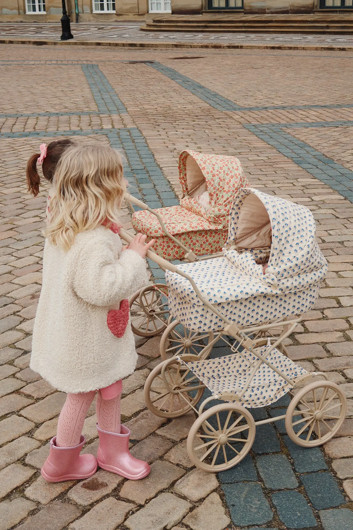 Konges Sljd Puppenwagen Blue Check - Hipster Baby