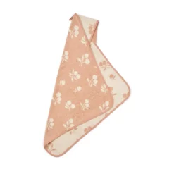 Liewood Baby-Kapuzenhandtuch Alba „Peach / Sea shell“, 70x70cm