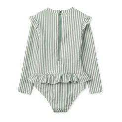 Liewood Baby Badeanzug Sille „Peppermint / Creme de la creme“, Seersucker