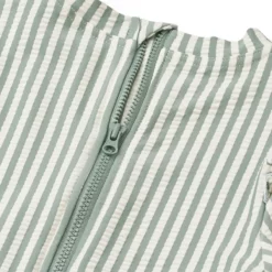 Liewood Baby Badeanzug Sille „Peppermint / Creme de la creme“, Seersucker