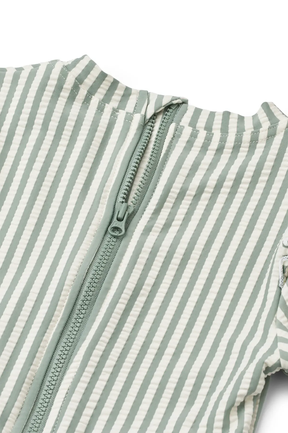 Liewood Baby Badeanzug Sille „Peppermint / Creme de la creme“, Seersucker