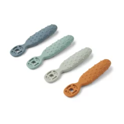 Liewood Baby Lernlöffel-Set Caelia „Whale blue multi mix“