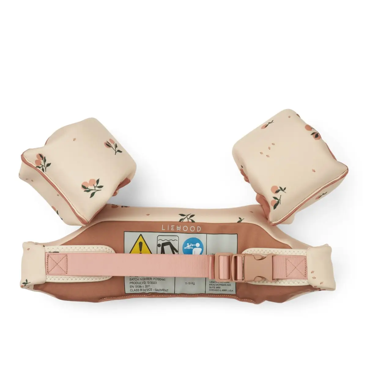 Liewood Schwimmgürtel mit Schwimmflügeln Darko „Peach / Sea shell“