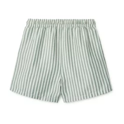 Liewood Duke Kinder-Badeshorts „Stripe Peppermint / Crisp white“