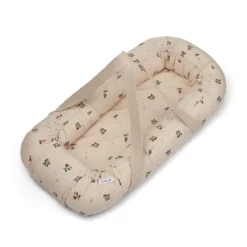 Liewood Gro Babylift / Babynest „Peach / Sea shell“, Bio-Baumwolle