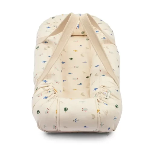Liewood Gro Babylift / Babynest „Aviator / Ecru“, Bio-Baumwolle