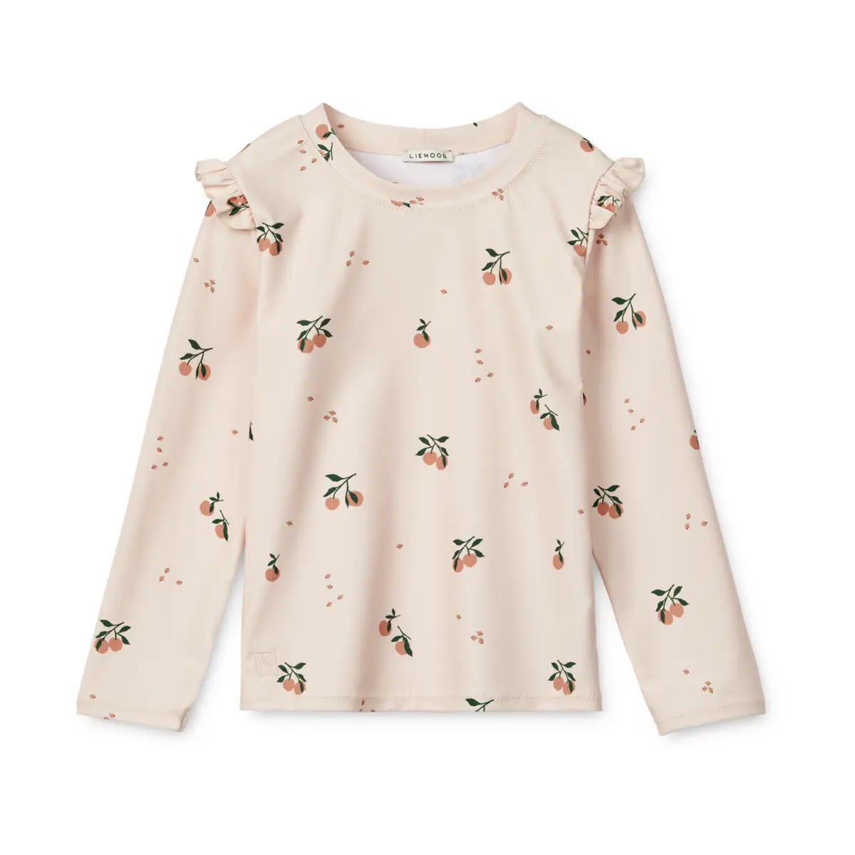 Liewood Langarm-Schwimm-T-Shirt Tenley „Peach / Sea shell“