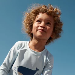 Liewood Noah Schwimm-T-Shirt „It comes in waves / Pure sky“