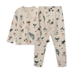 Liewood Pyjama-Set Wilhelm „Sea creature / Sandy“