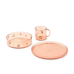 Liewood Tritan-Geschirr-Set Siva „Peach / Sea shell“, 3er-Set, bruchsicher