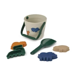 Liewood Strandset Gilma „Dino : Nebelgrau“ 6-teilig