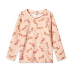Liewood Noah Schwimm-T-Shirt „Seahorse / Apple blossom“