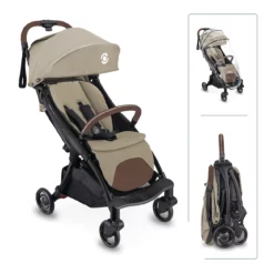 Globber Stroll Lite Buggy „taupe“ – faltbarer Reisebuggy
