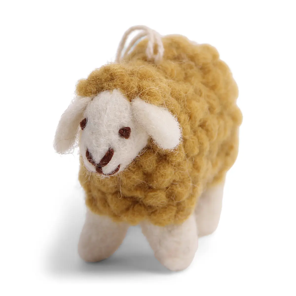 Gry & Sif Filz-Lamm „Mini Sheep / Ocker“ 7x5cm