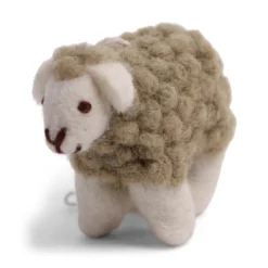 Gry & Sif Filz-Lamm „Mini Sheep / Staubgrün“ 7x5cm