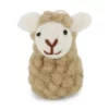 Gry & Sif Filz-Lamm „Sitting Sheep / Staubgrün“ 5,5cm