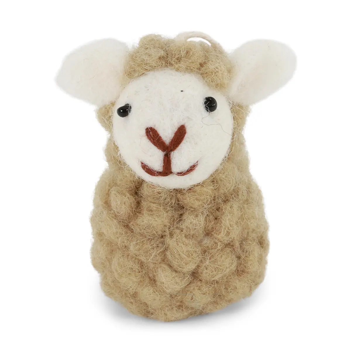 Gry & Sif Filz-Lamm „Sitting Sheep / Staubgrün“ 5,5cm