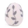 Gry & Sif Filz-Osterei „Big Egg / Leaves / Blue“ H9cm