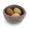 Gry & Sif Filz-Ostereier-Set „Big Nest / Osternest / Yellow Eggs“