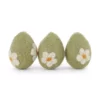 Gry & Sif Filz-Ostereier-Set „Mint Flowers“ H4cm