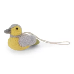 Gry & Sif Filz-Vogel „Kleiner Sperling / Blau-Gelb“ 5,5cm