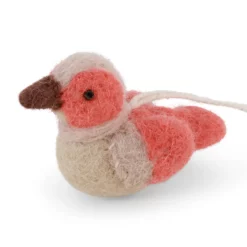 Gry & Sif Filz-Vogel „Kleiner Sperling / Coral-Beige“