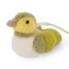 Gry & Sif Filz-Vogel „Kleiner Sperling / Grün-Weiß“ 5,5cm