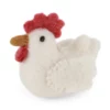 Gry & Sif Hühner „Rooster Ornament / White“