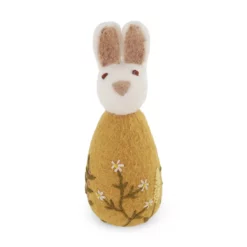 Gry & Sif Osterhase „Flower Embroidery / Ocher“ H20cm