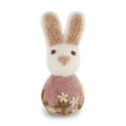Gry & Sif Osterhase „White / Flower Embroidery / Lavendel“