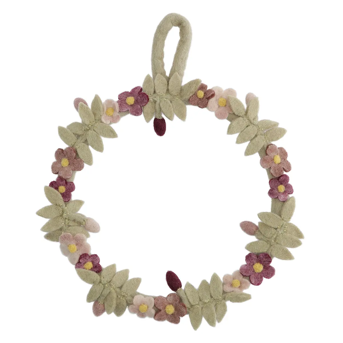 Gry & Sif Osterkranz „Pansy Flower / Stiefmütterchen“ ø25cm