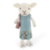 Gry & Sif Schaffamilie „weißes Schaf mit hellblauem Kleid und Handtasche“ H27cm