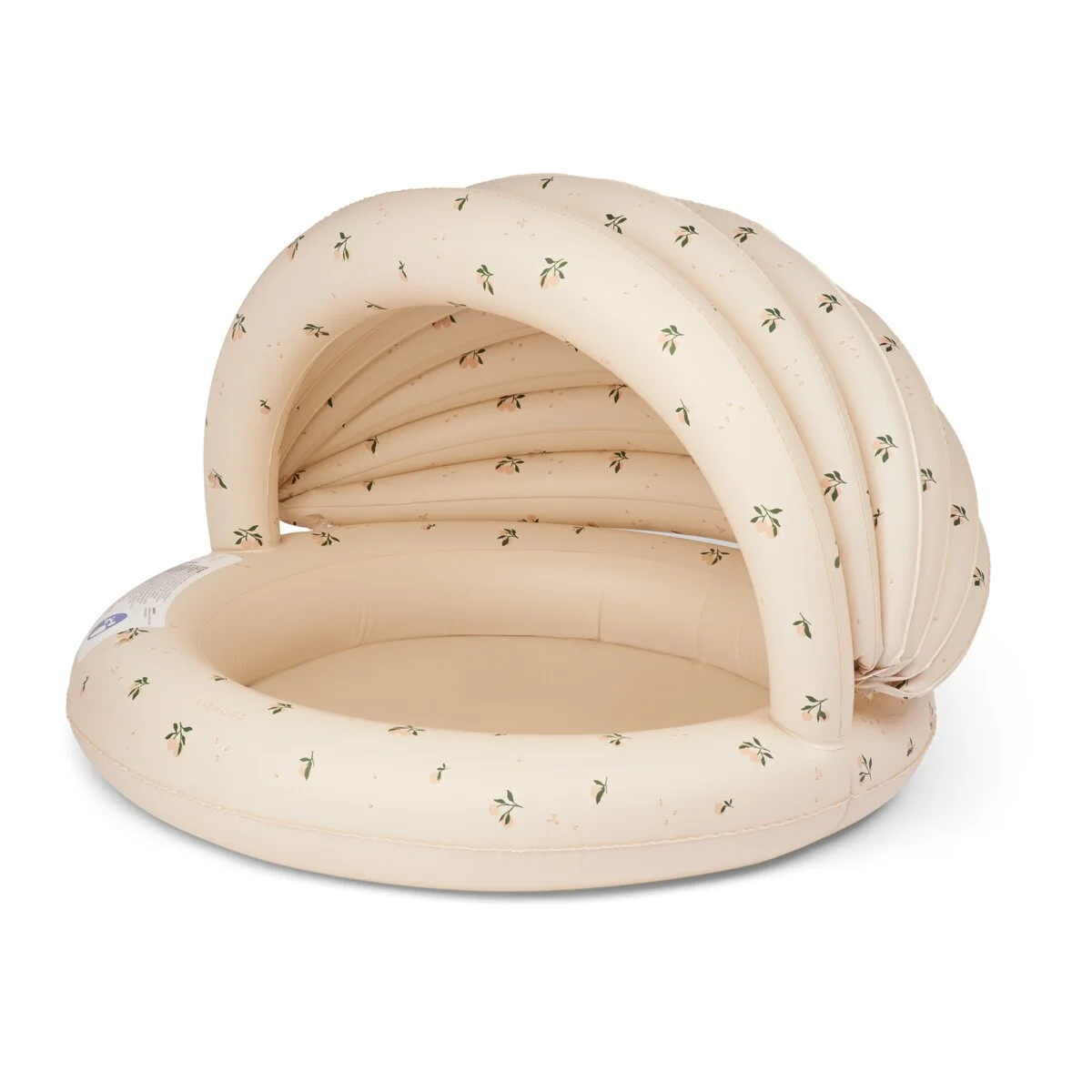 Liewood Planschbecken Hadleia „Peach / Sea shell“ mit Überdachung, ø108cm